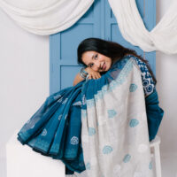 premium-blue-endi-cotton-hand-made-saree-neelrupa premium-blue-endi-cotton-hand-made-saree-neelrupa