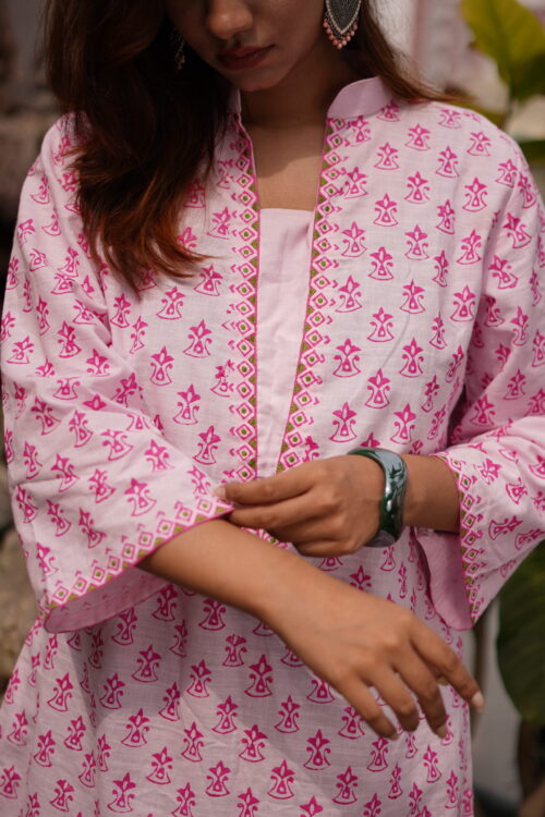 premium-hand-blocked-patterned-soft-pink-womens-kurti premium-hand-blocked-patterned-soft-pink-womens-kurti