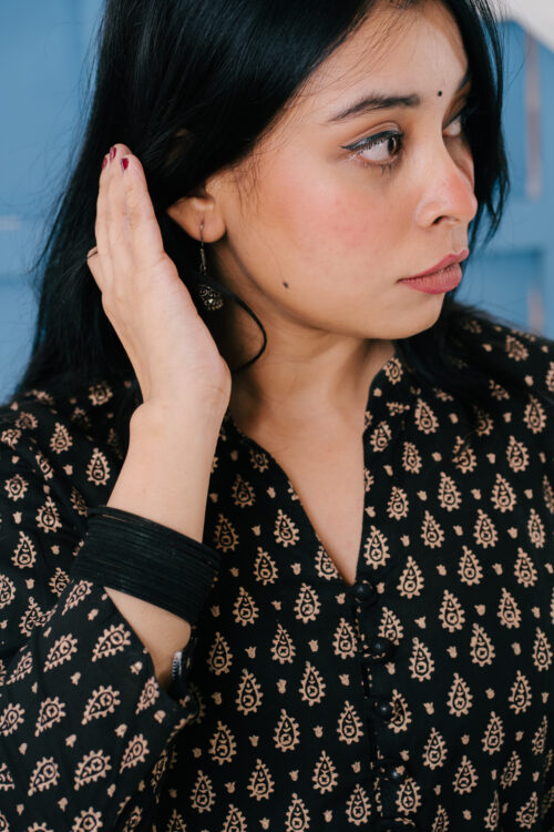 premium-hand-blocked-golden-black-womens-kurti premium-hand-blocked-golden-black-womens-kurti