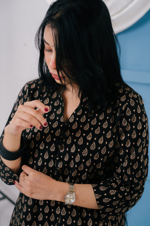 premium-hand-blocked-golden-black-womens-kurti premium-hand-blocked-golden-black-womens-kurti