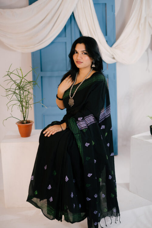 premium-black-endi-cotton-hand-made-saree-shondha