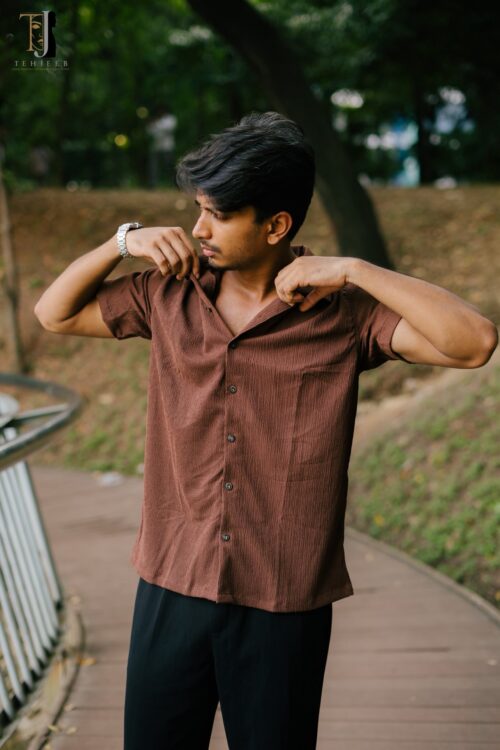 545560787_122145084578859992_3922672171787419038_n Premium Cotton Cuban Brown Shirt