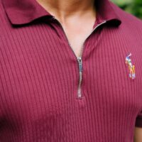 552668755_122147799074859992_6917852704384274134_n Premium Maroon Zipper Polo