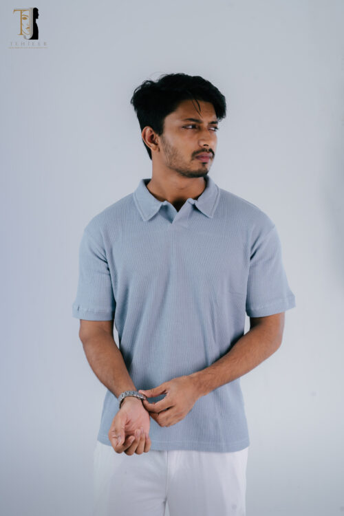 BHM00077 Thermal Polo - Blue
