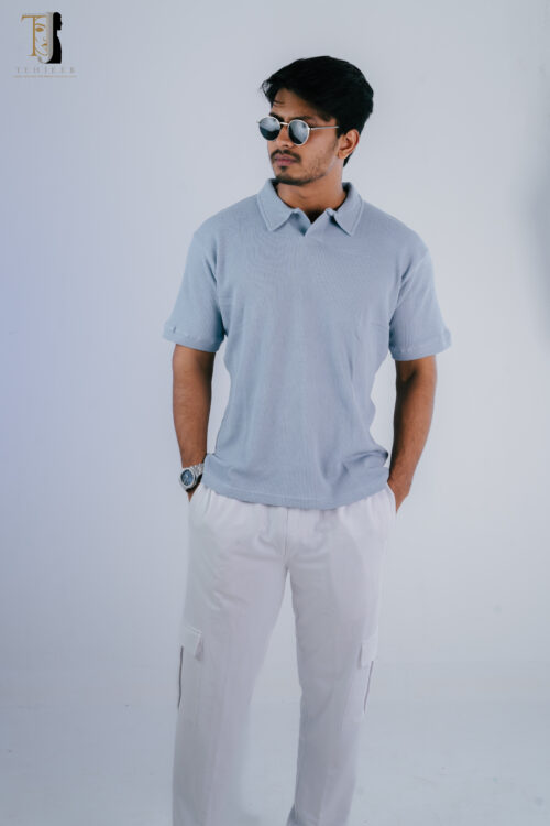 BHM00083 Thermal Polo - Blue