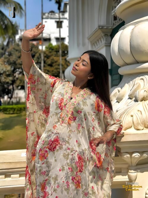 Tehjeeb Floral Kaftan (Eid Collection 2026) Tehjeeb Floral Kaftan (Eid Collection 2026)