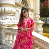 Tehjeeb Premium Pink Kaftan (Eid Collection 2026) Tehjeeb Premium Pink Kaftan (Eid Collection 2026)