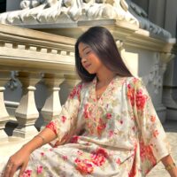 Tehjeeb Floral Kaftan (Eid Collection 2026) Tehjeeb Floral Kaftan (Eid Collection 2026)