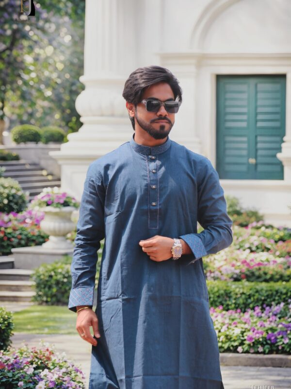 Tehjeeb Blue Panjabi (Eid Collection 2026)