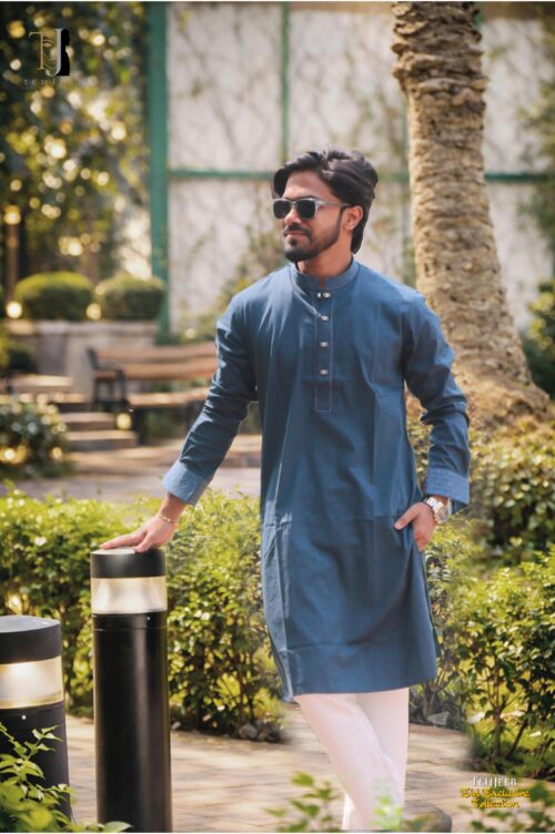 Tehjeeb Blue Panjabi (Eid Collection 2026) Tehjeeb Blue Panjabi (Eid Collection 2026)