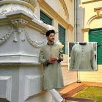 Tehjeeb Green Punjabi (Eid Collection 2026)