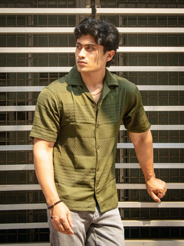 Summer Green Cuban Shirt