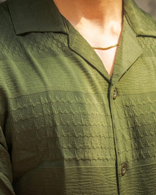 Summer Green Cuban Shirt