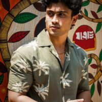 Palm Print Cuban shirt